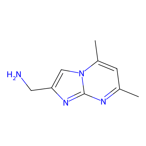 (5,7-Dimethylimidazo[1,2-a]pyrimidin-2-yl)methanamine structure