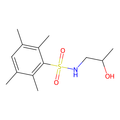 (2-Hydroxypropyl)[(2,3,5,6-tetramethylphenyl)sulfonyl]amine structure