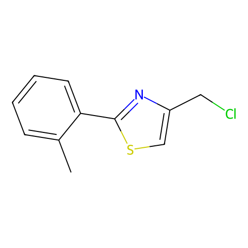 4-(Chloromethyl)-2-(2-methylphenyl)-1,3-thiazole structure