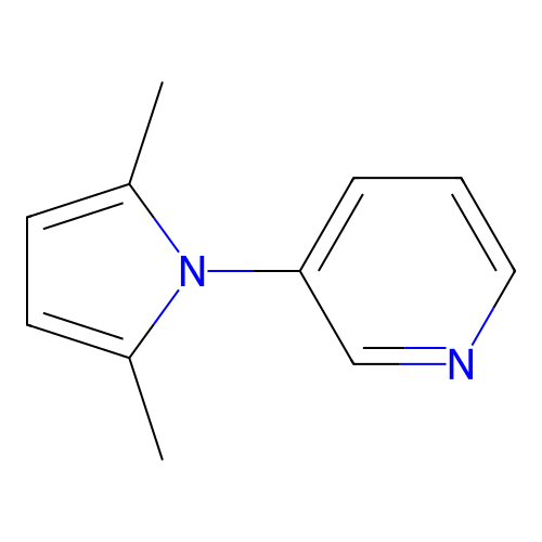 3-(2,5-dimethyl-1H-pyrrol-1-yl)pyridine structure