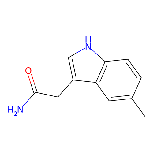 5-甲基吲哚-3-乙酰胺 structure