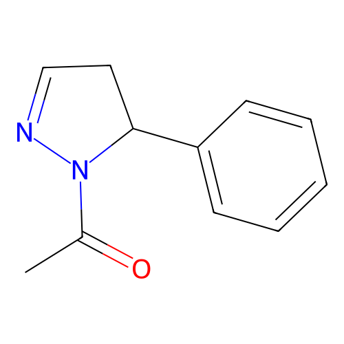 1-(5-Phenyl-4,5-dihydro-1H-pyrazol-1-yl)ethan-1-one structure