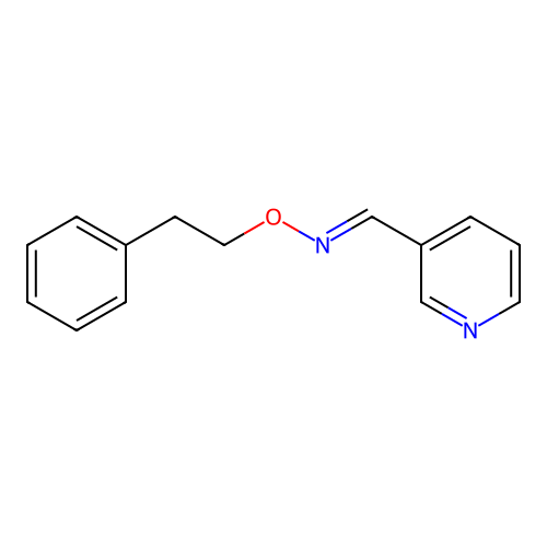 O-Phenethylnicotinaldoxime structure