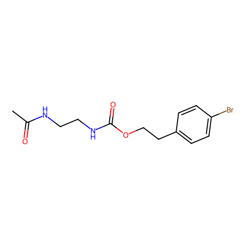 2-(4-Bromophenyl)ethyl N-[2-(acetylamino)ethyl]carbamate structure