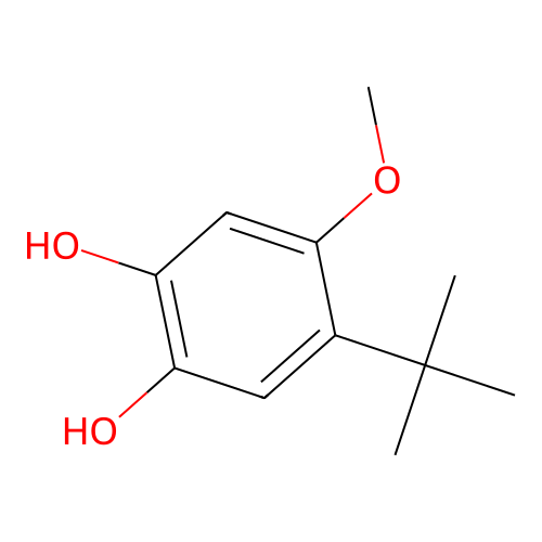 4-tert-Butyl-5-methoxycatechol structure