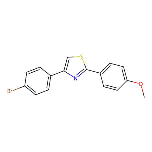4-(4-Bromophenyl)-2-(4-methoxyphenyl)thiazole structure