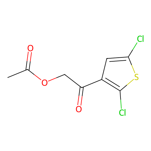 [2-(2,5-Dichlorothiophen-3-yl)-2-oxoethyl] acetate structure