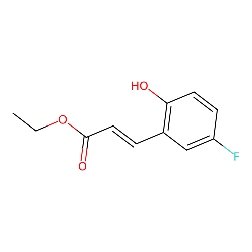3-(5-Fluoro-2-hydroxyphenyl)acrylic acid ethyl ester structure