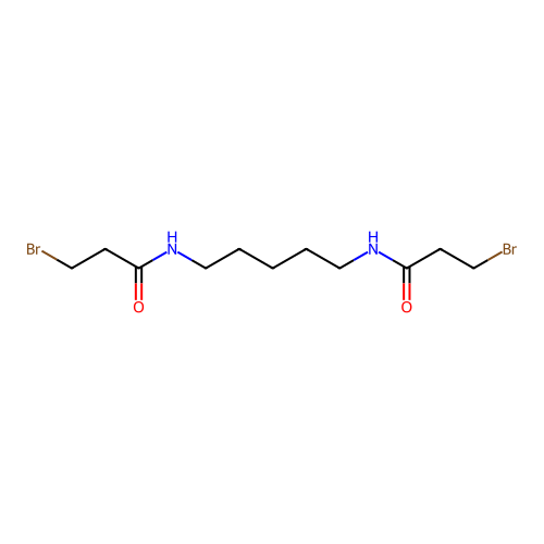3-bromo-N-[5-(3-bromopropanoylamino)pentyl]propanamide structure