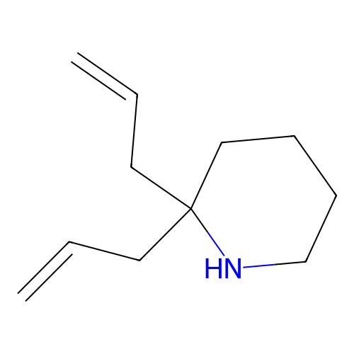 2,2-Diallylpiperidine structure