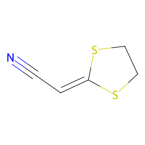 1,3-Dithiolan-2-ylideneacetonitrile structure