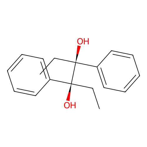 (3S,4S)-3,4-diphenylhexane-3,4-diol structure