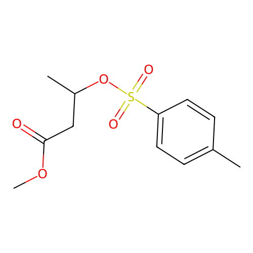 Methyl 3-[(4-methylbenzenesulfonyl)oxy]butanoate structure