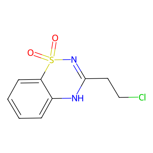 3-(2-chloroethyl)-2H-1lambda6,2,4-benzothiadiazine-1,1-dione structure
