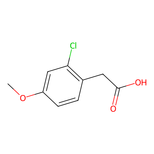 2-(2-Chloro-4-methoxyphenyl)acetic acid structure