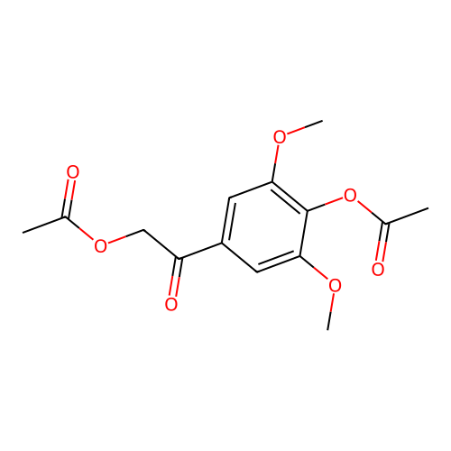 4-[(Acetyloxy)acetyl]-2,6-dimethoxyphenyl acetate structure