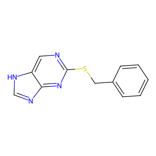 2-benzylsulfanyl-7H-purine structure
