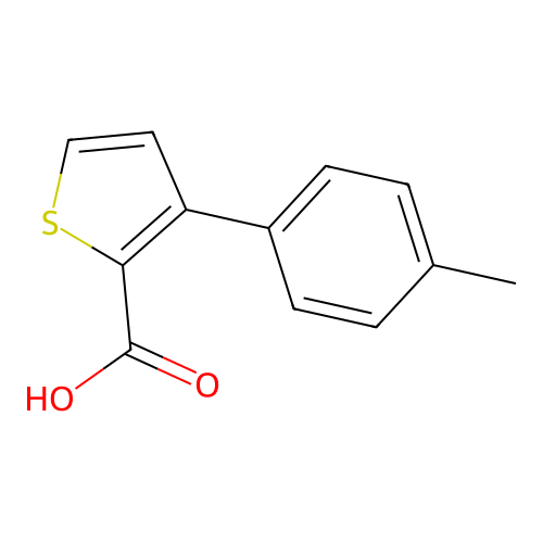 3-(4-methylphenyl)thiophene-2-carboxylic Acid structure