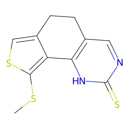 9-(Methylthio)-5,6-dihydrothieno[3,4-h]quinazoline-2(1H)-thione structure