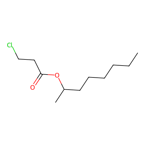 Octan-2-yl 3-chloropropanoate structure