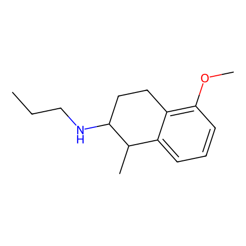 5-methoxy-1-methyl-N-propyl-1,2,3,4-tetrahydronaphthalen-2-amine structure