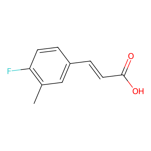 3-(4-fluoro-3-methyl-phenyl)prop-2-enoic Acid structure