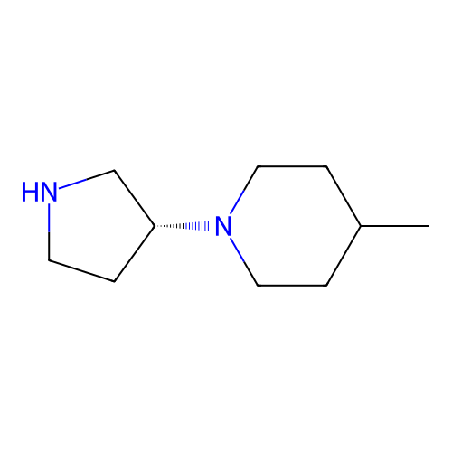 (R)-4-Methyl-1-(pyrrolidin-3-yl)piperidine structure
