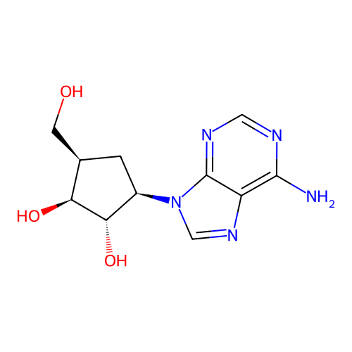Carbocyclic-2',3'-OH xylo-adenosine structure
