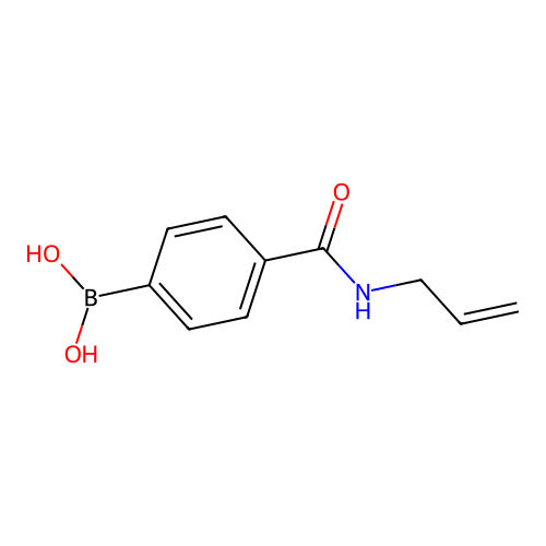 4-Allylaminocarbonylphenylboronic acid structure