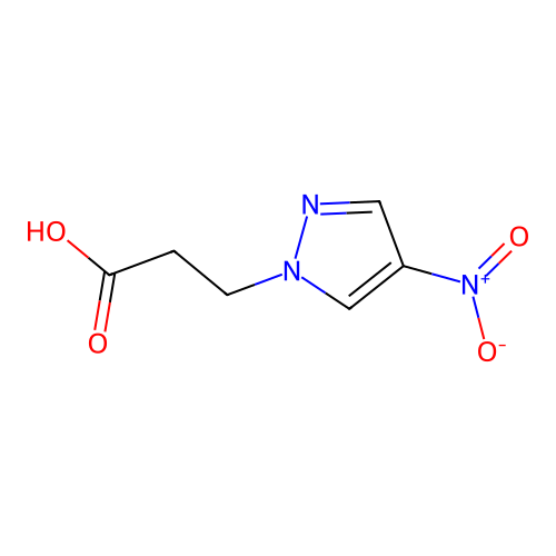 4-Nitro-1H-pyrazole-1-propanoic acid structure