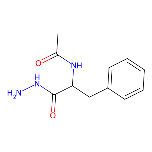 N1-(1-benzyl-2-hydrazino-2-oxoethyl)acetamide structure