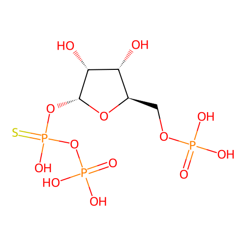 5-phosphoribosyl 1-O-(1-thiodiphosphate) structure