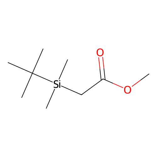 Acetic acid, ((1,1-dimethylethyl)dimethylsilyl)-, methyl ester structure