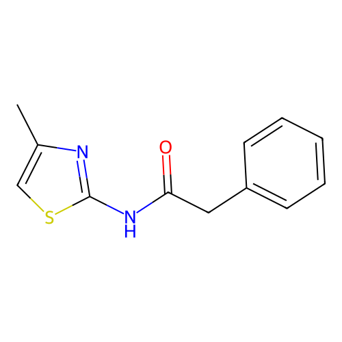 N-(4-methylthiazol-2-yl)-2-phenylacetamide structure