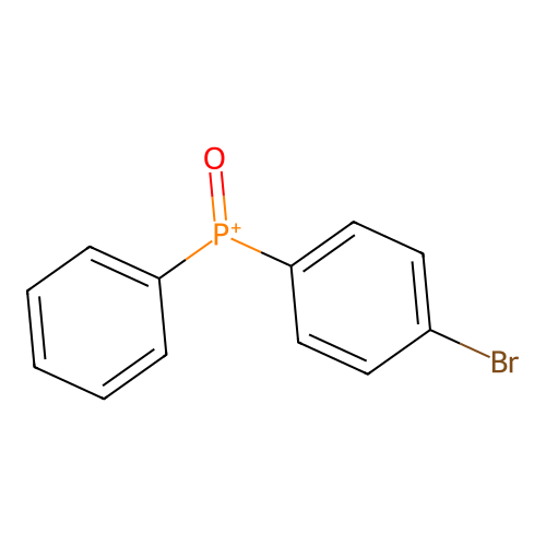 (4-Bromophenyl)(oxo)(phenyl)phosphanium structure