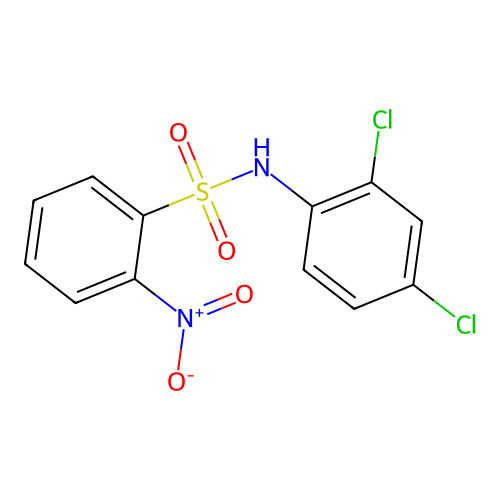N-(2,4-二氯苯基)-2-硝基苯磺酰胺 structure