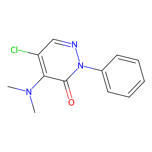 5-Chloro-4-(dimethylamino)-2-phenyl-3(2H)-pyridazinone structure
