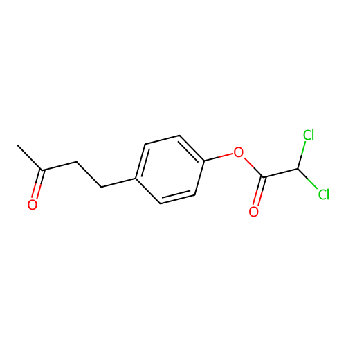 [4-(3-Oxobutyl)phenyl] 2,2-dichloroacetate structure