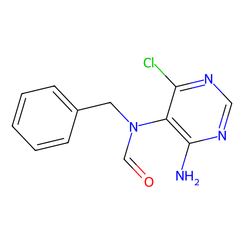 N-(4-Amino-6-chloro-pyrimidin-5-YL)-N-benzyl-formamide structure