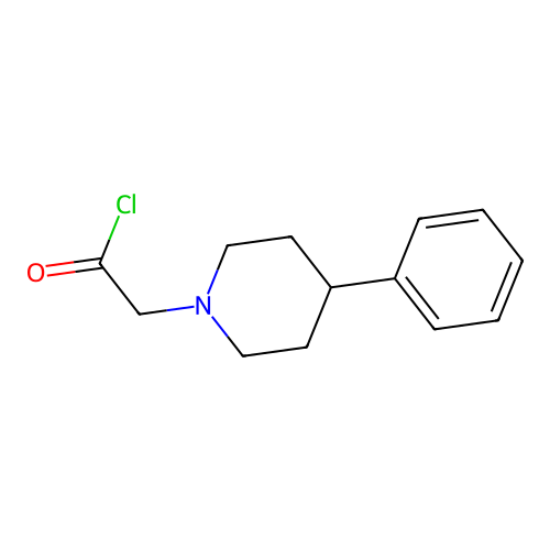 4-Phenyl-1-piperidineacetyl chloride structure