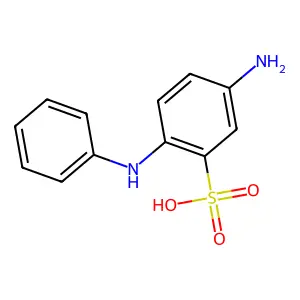 Benzenesulfonic acid, 5-amino-2-(phenylamino)- structure