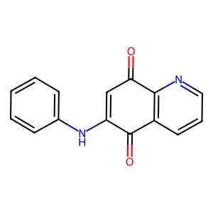 6-苯氨基-5,8-喹啉二酮 structure