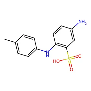 5-氨基-2-(对甲苯胺基)苯磺酸 structure