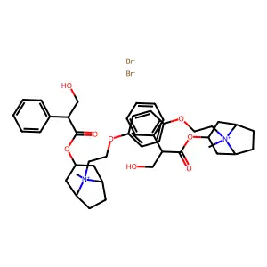 1,4-二乙氧基苯双阿托品鎓二溴化物 structure