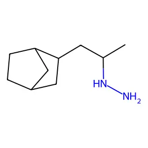 Hydrazine, (1-methyl-2-(2-norbornyl)ethyl)- structure