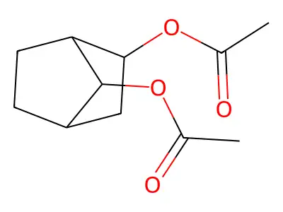 Diacetoxynorbornane structure