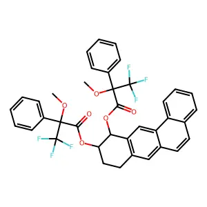 (10S,11R)-11-((2R)-3,3,3-Trifluoro-2-methoxy-2-phenylpropanoyl)oxy-8,9,10,11-tetrahydrobenzo(b)phenanthren-10-yl)(2R)-3,3,3-trifluoro-2-methoxy-2-phenylpropanoate structure