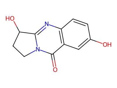 Pyrrolo(2,1-b)quinazolin-9(1H)-one, 2,3-dihydro-3,7-dihydroxy-, (3S)- structure