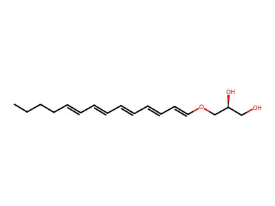 3-[(Tetradeca-1,3,5,7,9-pentaen-1-yl)oxy]propane-1,2-diol structure