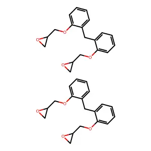 Oxirane, 2,2'-(methylenebis(2,1-phenyleneoxymethylene))bis-, dimer structure